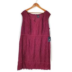 NWT Adrianna Papell Lace Sleeveless Lined Veil Hem Wedding Party Cocktail Dress